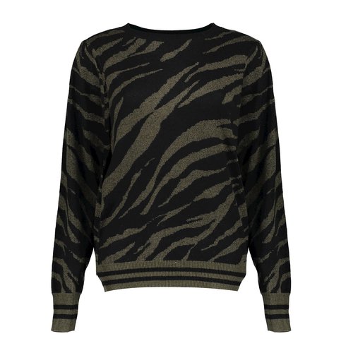 Geisha Geisha trui jacquard tigre 14506-10 Geisha Geisha trui jacquard tigre 14506-10