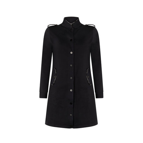 Zoso Zoso Blazer sporty long with piping Liza 216 navy Zoso Zoso Blazer sporty long with piping Liza 216 navy