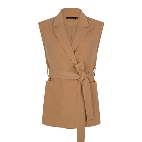 Ydence Ydence Gilet Danique SS2218 beige Ydence Ydence Gilet Danique SS2218 beige