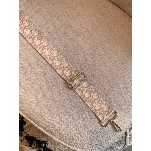 Strap beige letters Strap beige letters