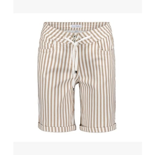 Red Button Red Button SRB3027 relax short hazelnut stripe Red Button Red Button SRB3027 relax short hazelnut stripe