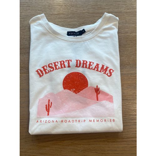 Ydence Ydence T-shirt Desert dreams HSL2201 white Ydence Ydence T-shirt Desert dreams HSL2201 white