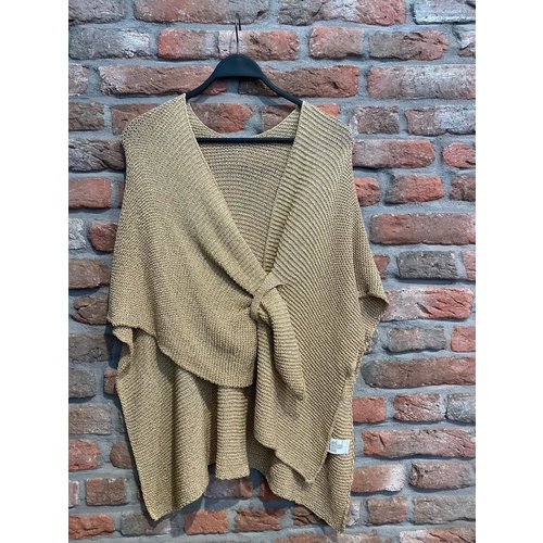New York Poncho Gold one size New York Poncho Gold one size