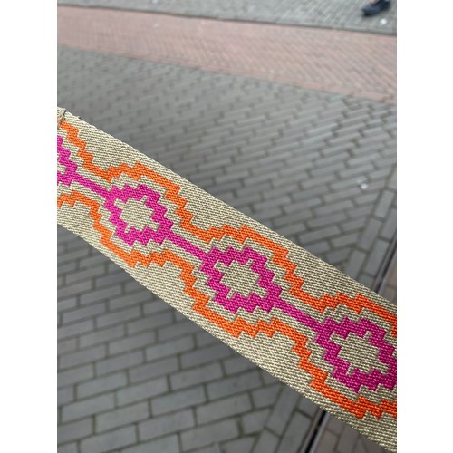 New York strap pink/orange New York strap pink/orange