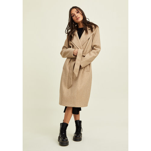 Rut&Circle Rut&Circle long coat Bella RUT-22-03-79150 beige Rut&Circle Rut&Circle long coat Bella RUT-22-03-79150 beige