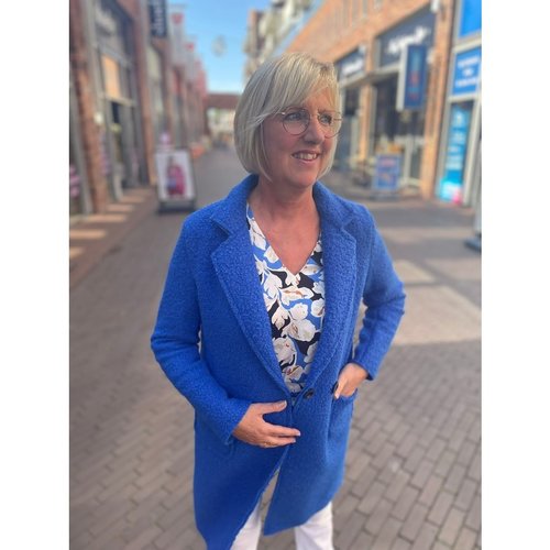 New York jas Jenny onesize Lichtblauw New York jas Jenny onesize Lichtblauw