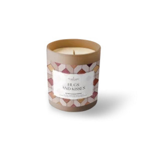 The Gift Label The Gift Label Candle Glass 290gr. - Hugs And Kisses The Gift Label The Gift Label Candle Glass 290gr. - Hugs And Kisses