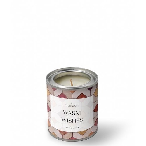 The Gift Label The Gift Label Candletin 90gr Warm Wishes jasmine vanilla The Gift Label The Gift Label Candletin 90gr Warm Wishes jasmine vanilla