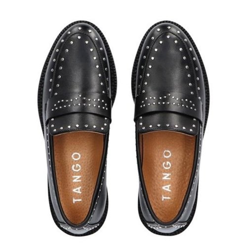 Tango Tango loafer Pleun cartel leather studs 56-a black Tango Tango loafer Pleun cartel leather studs 56-a black