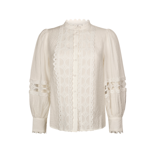 Aaiko Aaiko blouses Lenora Vis 522 les blance