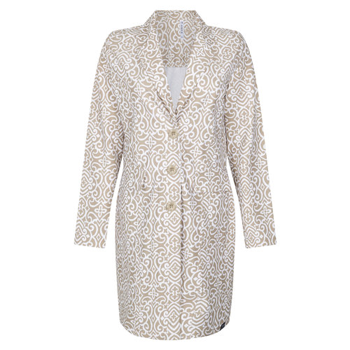Zoso Zoso long blazer Sam sand/off-white Zoso Zoso long blazer Sam sand/off-white
