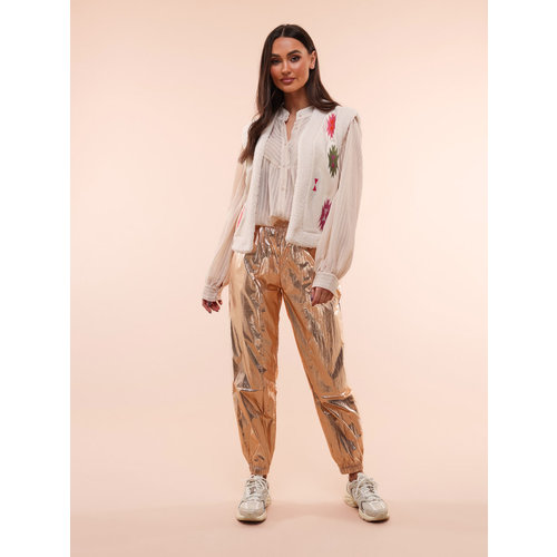 Ambika Ambika metallic pants gold Ambika Ambika metallic pants gold
