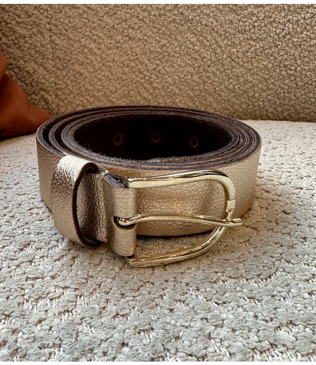 Elvy Belt 30911 metallic champagne