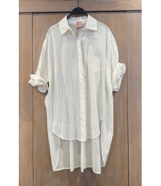 Musthave Blouse Elodie off white with lurex gold