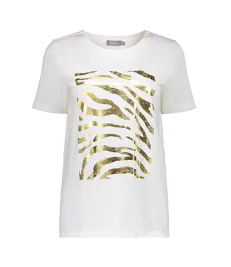 Geisha T-shirt foil print 42117-24 off white