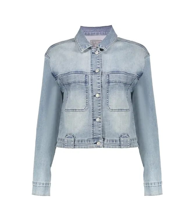 Geisha Jeansjacket 45000-10 blue denim tinted