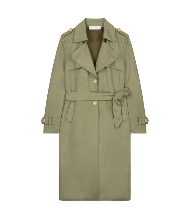 Rino & Pelle Long trenchcoat Nula sea moss