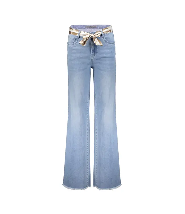 Geisha Jeans wide 41024-10 stonebleach denim