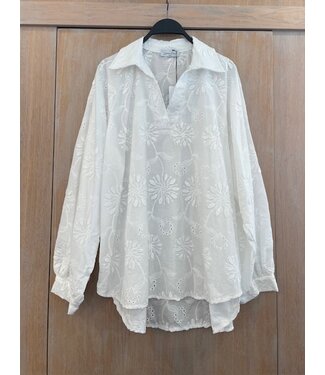 Musthave blouse Summer Flower white onesize