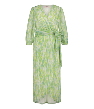 Freebird Dress Blossom midi abstract green