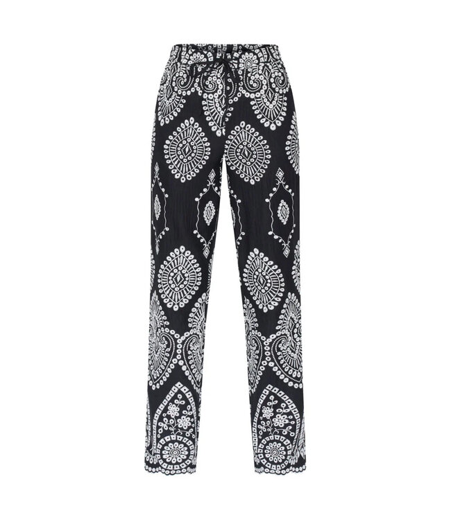 Sisters Point pants Gilma 18027 black/cream