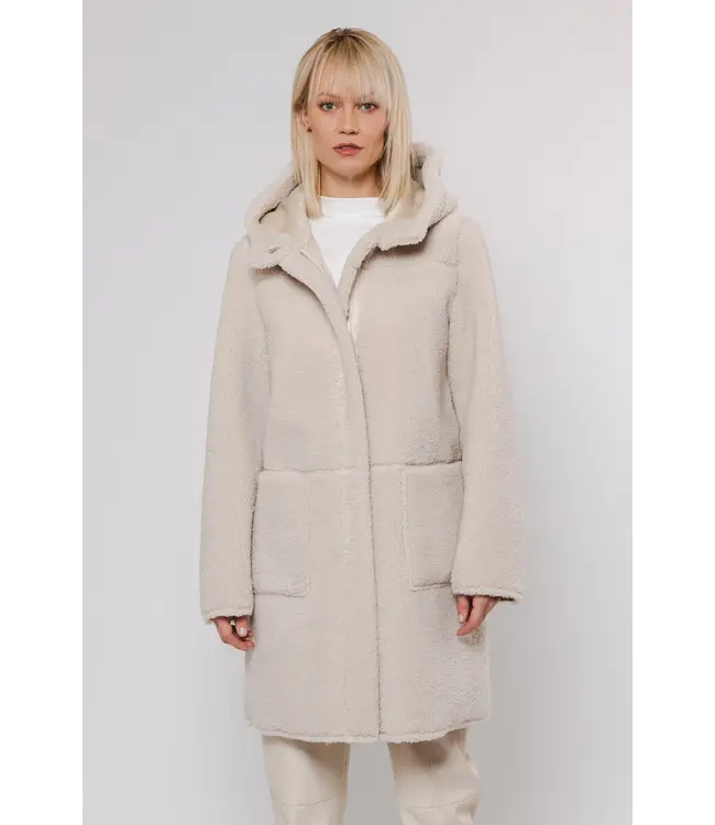 Rino & Pelle Reversible hooded coat Alina birch