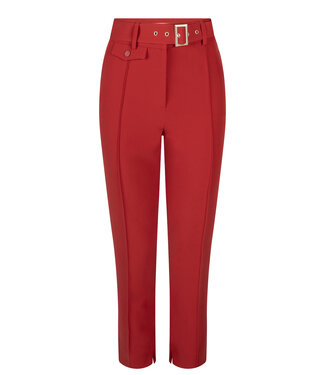 Aaiko Trousers Parene belt r pes 345 lava red