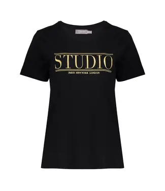 Geisha T-shirt Studio 42635-24 black/gold