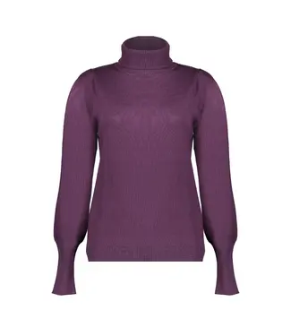 Geisha Pullover col pleated shoulders 44566-14 mauve