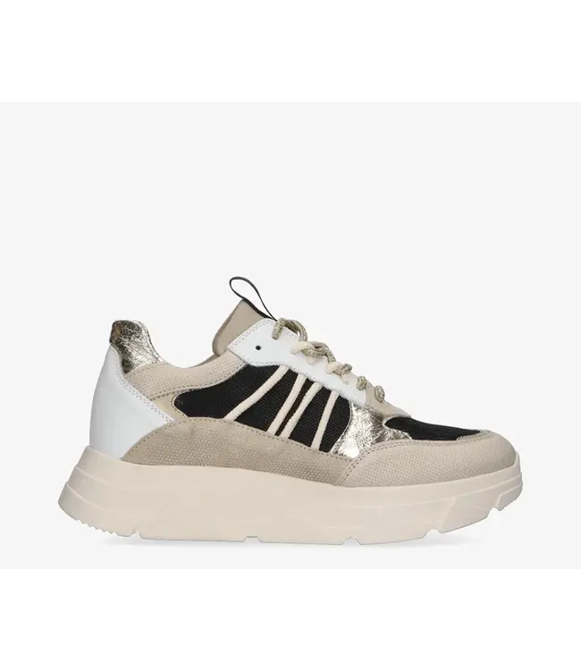 Tango Sneaker Kady fat 435-a beige/black - off white sole