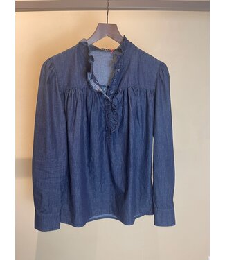 florez Blouse Jolie FW2404 dark blue