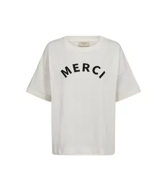Freequent T-shirt FQCAROL 205338 off-white w. black