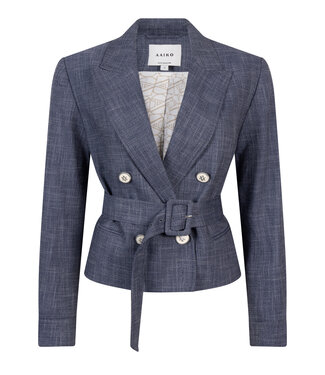 Aaiko Jacket Mae denim pes 680 denim blue