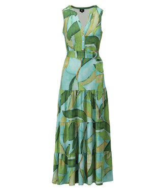 K-Design Dress maxi A314 mouwloos met design