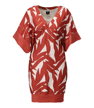 K-Design Dress A113 met design & vleermuismouwen