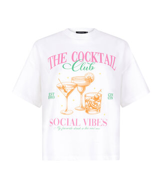 Ydence T-shirt Cocktail club SS2535 pink/green