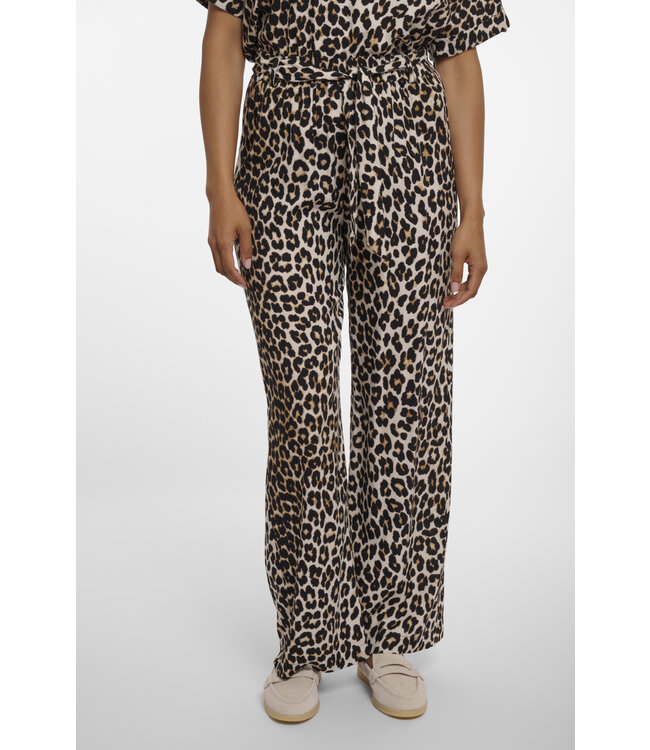 Rino & Pelle Pants with belt Darca leopard