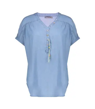 Geisha Top 53001-10 stonebleach denim