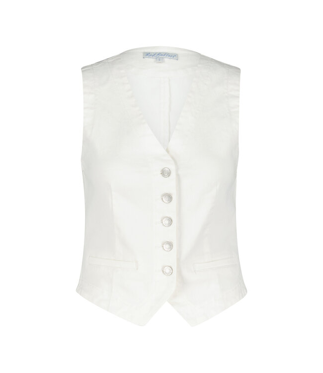 Red Button Waistcoat SRB4551 off white