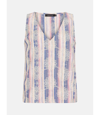 Ydence Top Cela HSS2502 denim blue/pink stripe