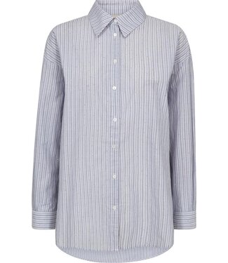 Freequent Shirt FQFELINE 205215 chambray blue w. off-white
