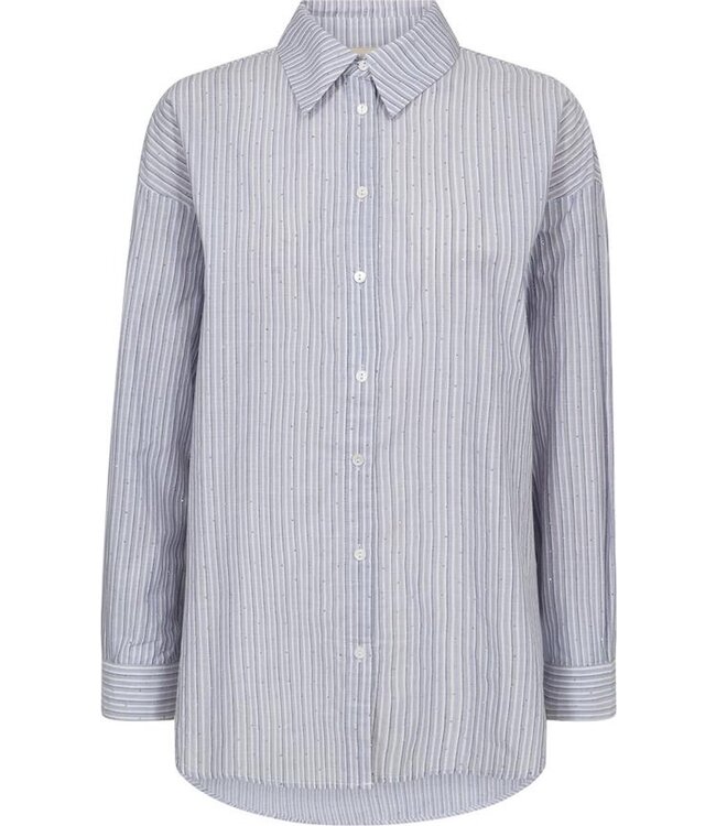 Freequent Shirt FQFELINE 205215 chambray blue w. off-white