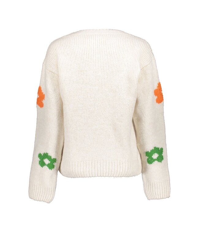 Geisha Pullover flowers 54598-70 off white