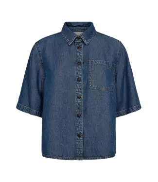 Freequent Shirt FQMILO 206340 medium blue denim