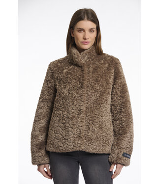 Rino & Pelle Jacket Kion with high neck toffee