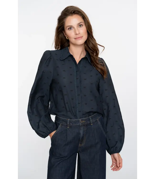 Geisha Blouse 53533-14 navy