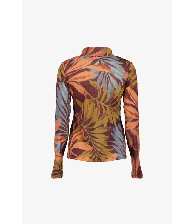 Geisha Top 53670-20 bordeaux/orange/blue