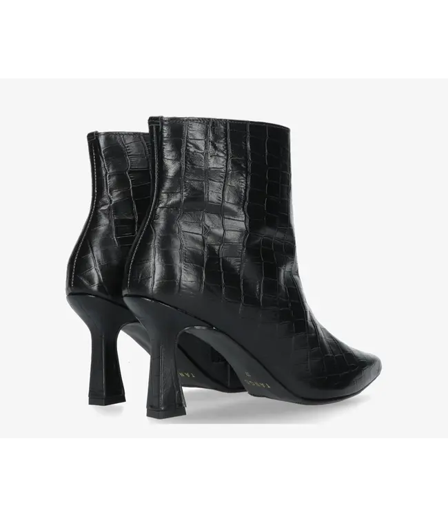 Tango Jude 1-aj black print leather boot - diabola heel