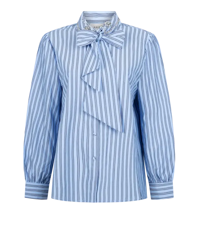Aaiko Blouse Fenne strass vis 525 office blue