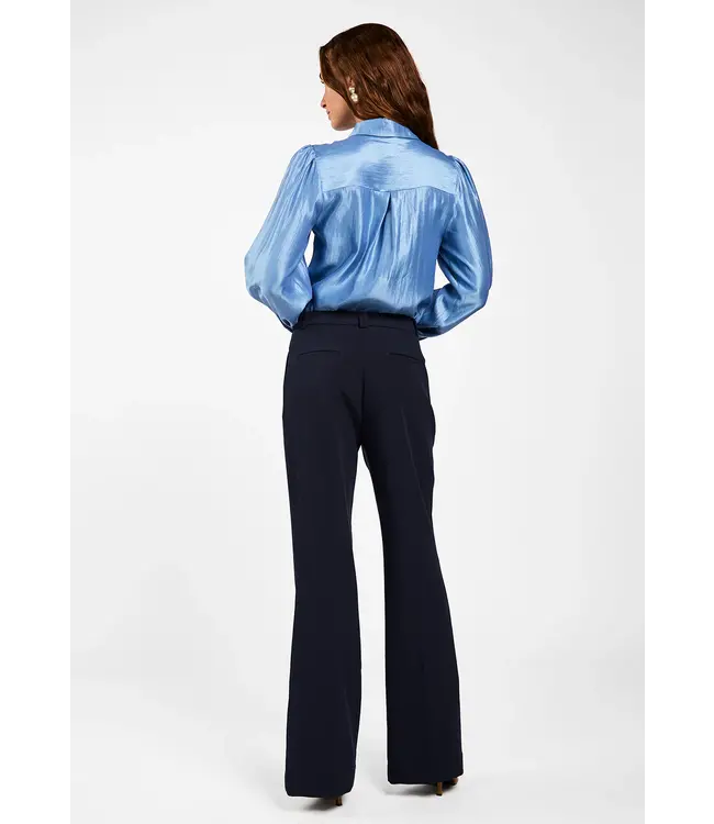 Aaiko Blouse Veronne tie shimm ray 517 2 office blue